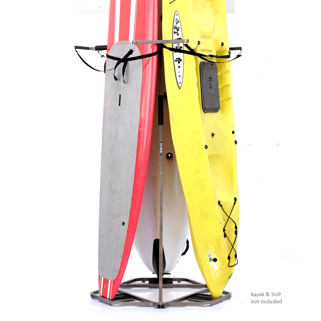 Kayak vertical storage rack