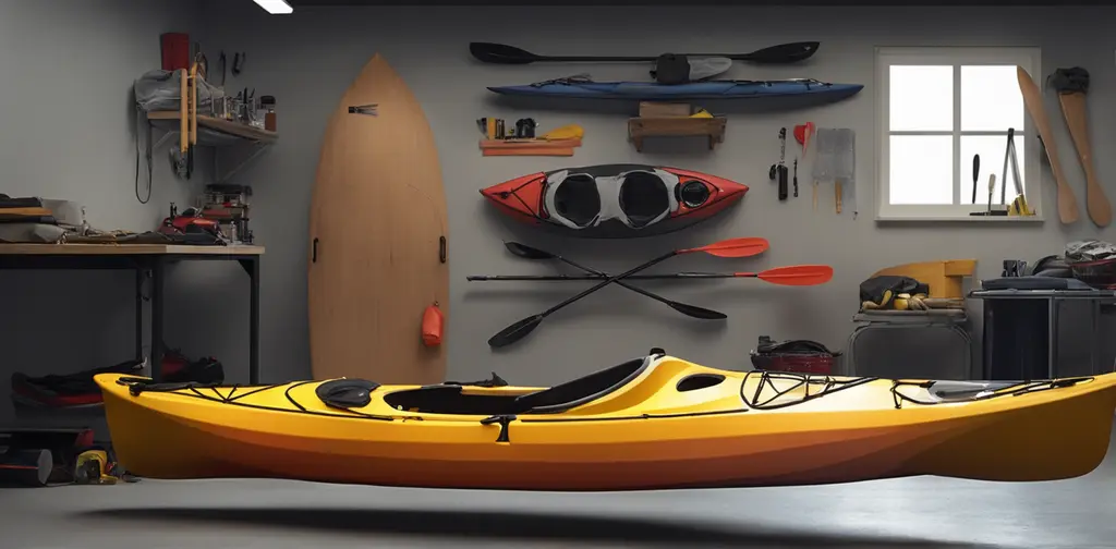 how to store kayak in garage