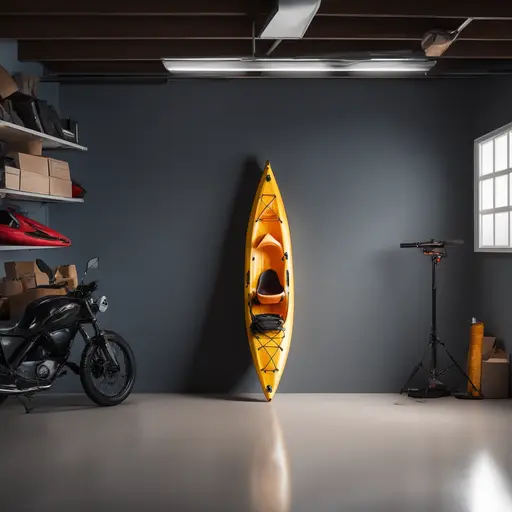 kayak in Garage