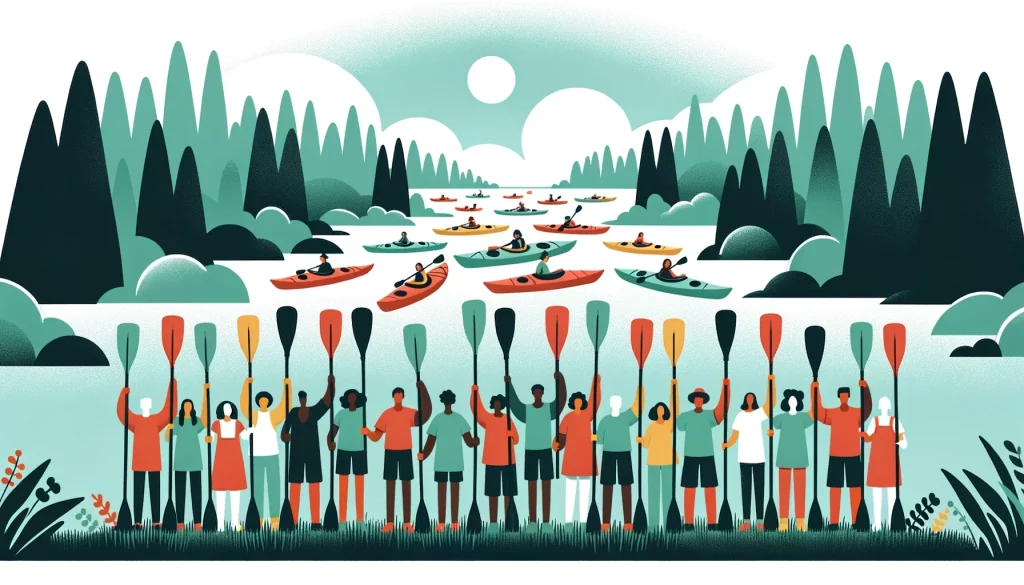 Kayak paddle size guide